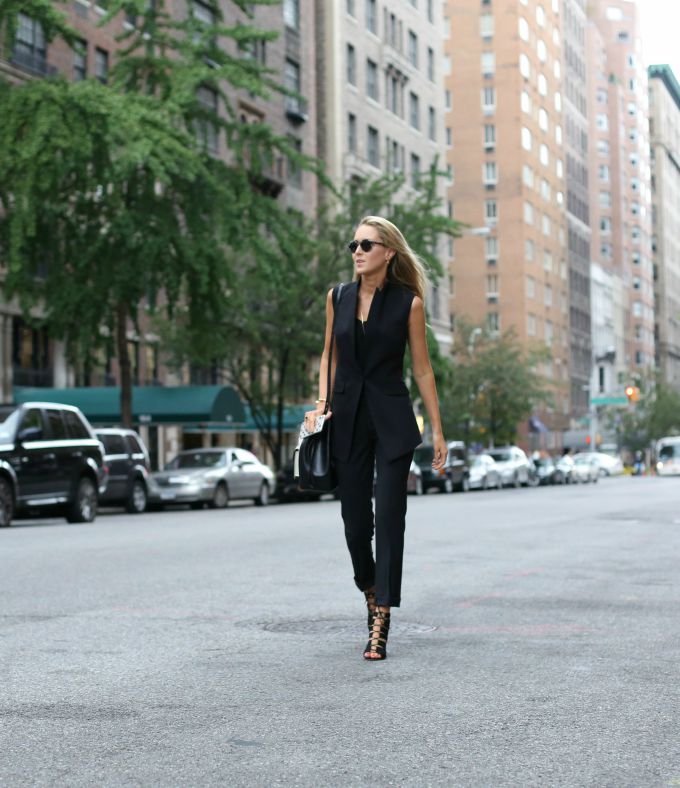 black womens suit