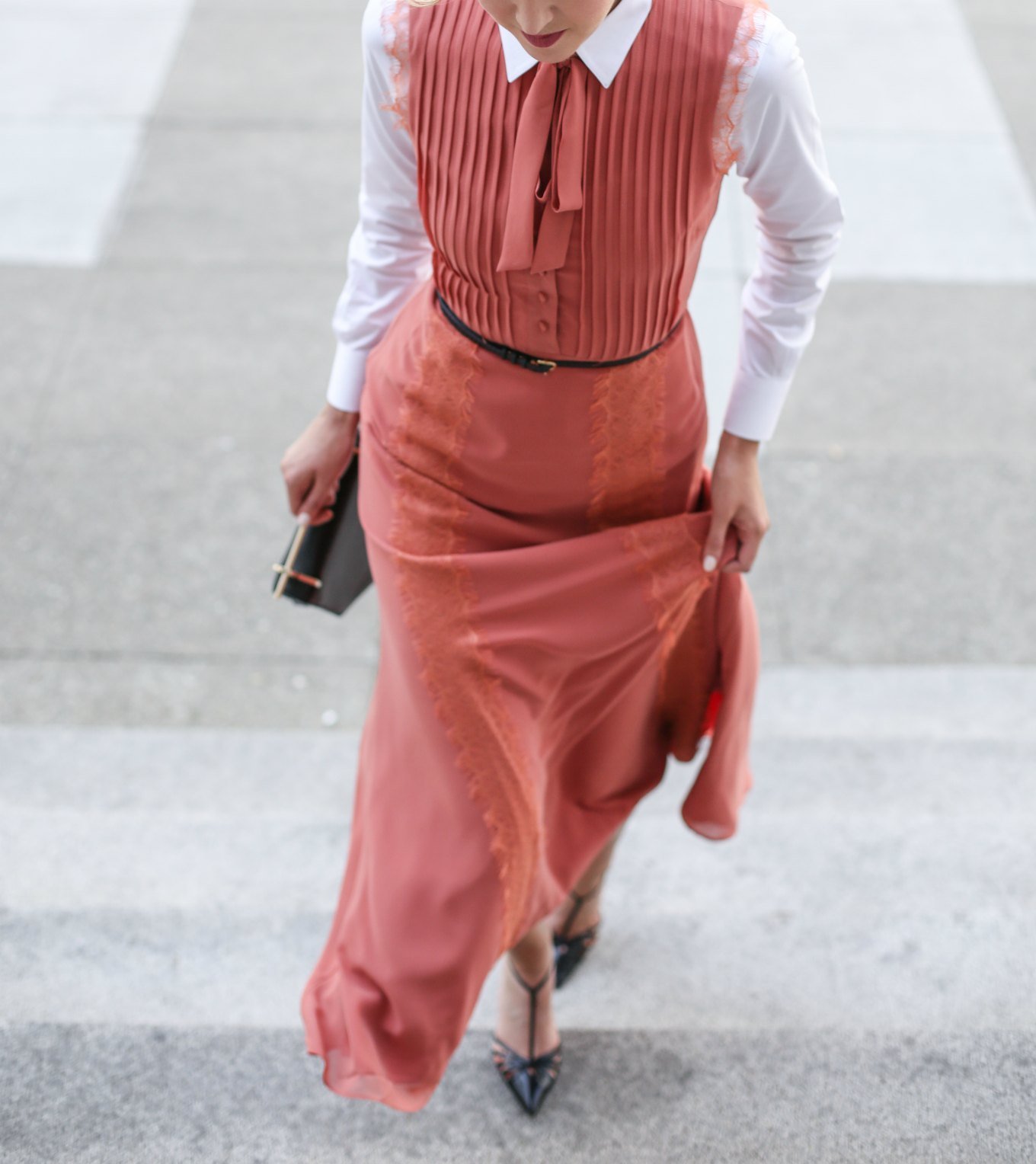 tularosa-peach-maxi-lace-bohemian-dress-neck-tie-layered-collared-button-down-shirt-professional-work-wear-office-style-fashion-blog-san-francisco-mary-orton9