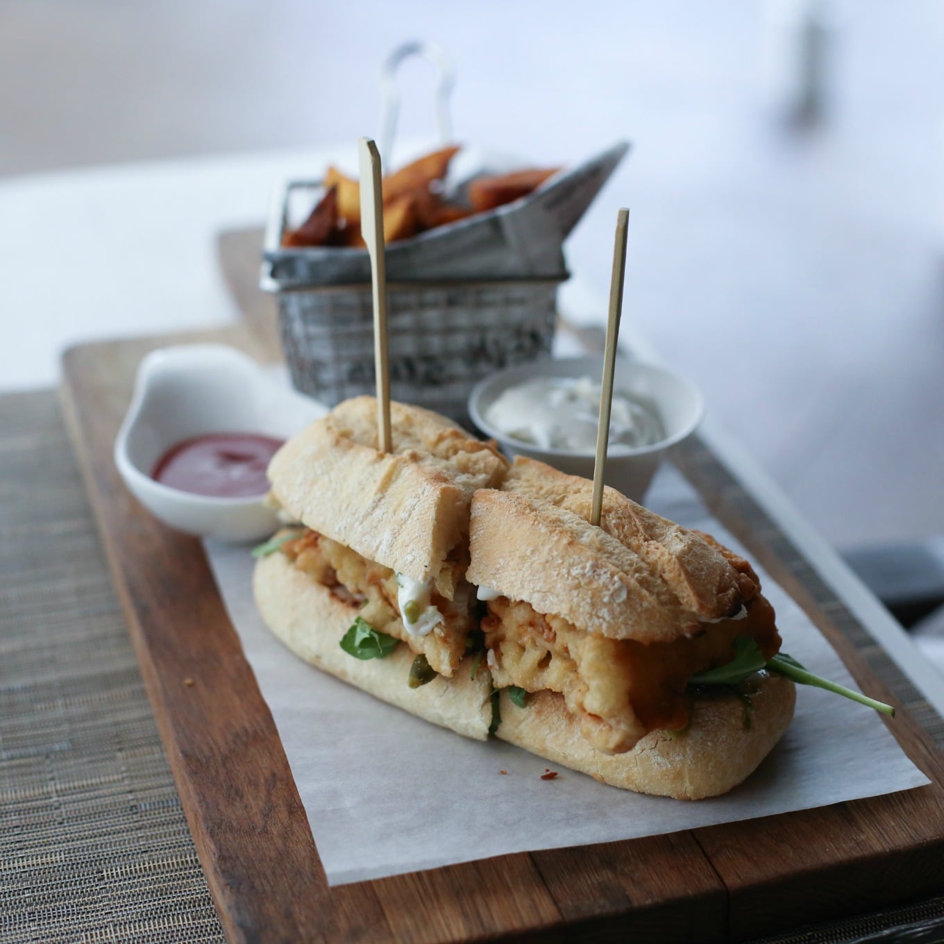 fried fish sandwich