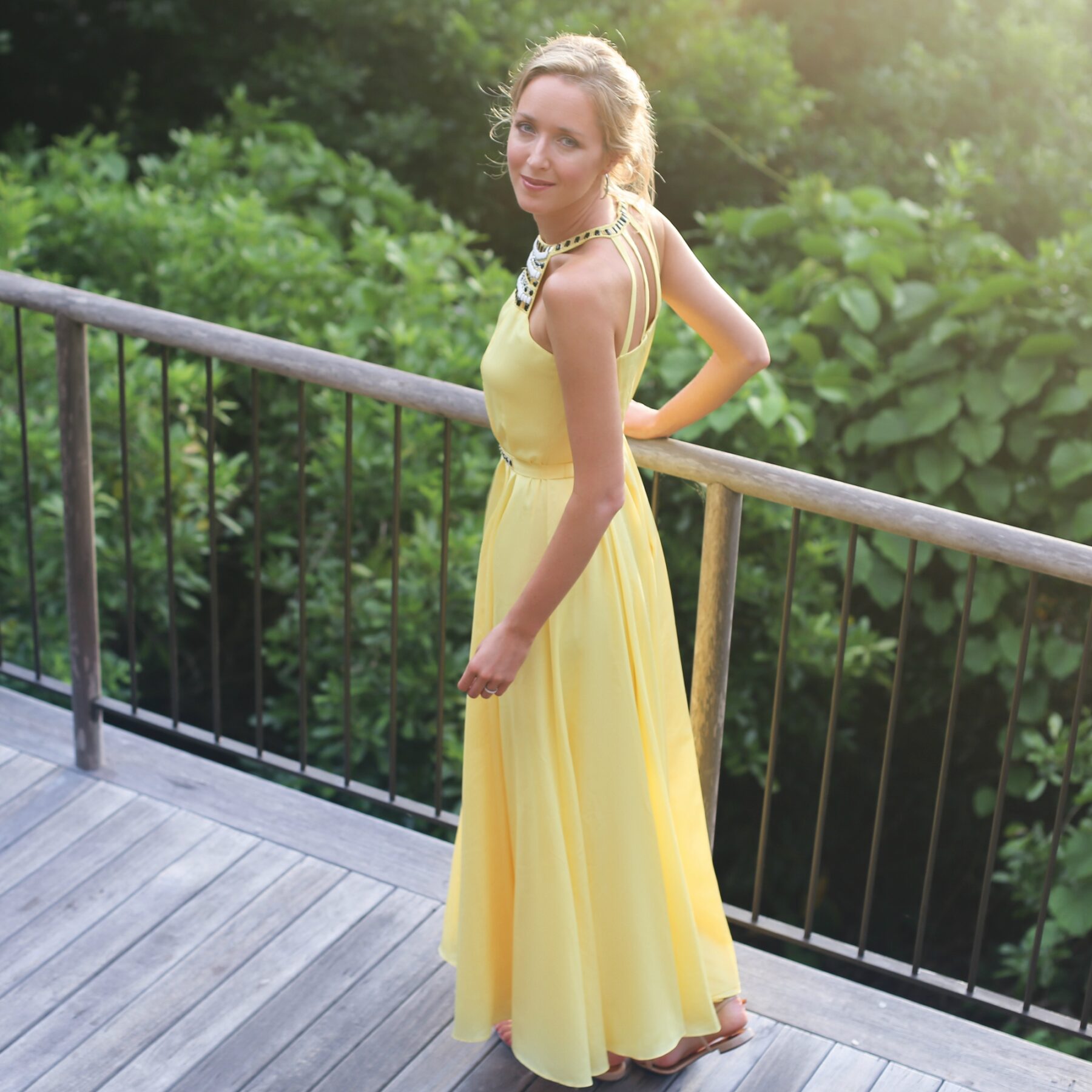 yellow shoshanna maxi dress -2 - MEMORANDUM | NYC Fashion & Lifestyle Blog  for the Working Girl