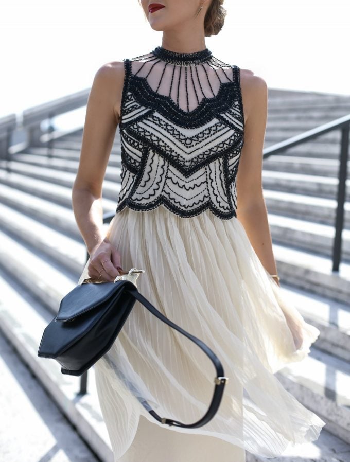 black midi occasion dress