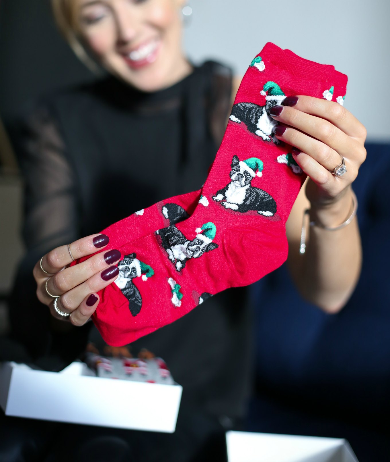 sequin-giltter-oxford-flats-christmas-socks-leather-pants-one-shoulder-tie-neck-top2