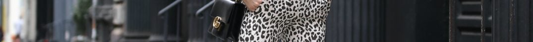 Pique Polo and Linen Leopard Pants