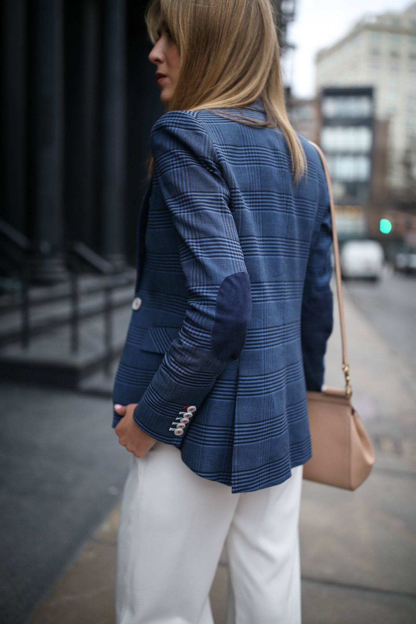 veronica beard plaid blazer