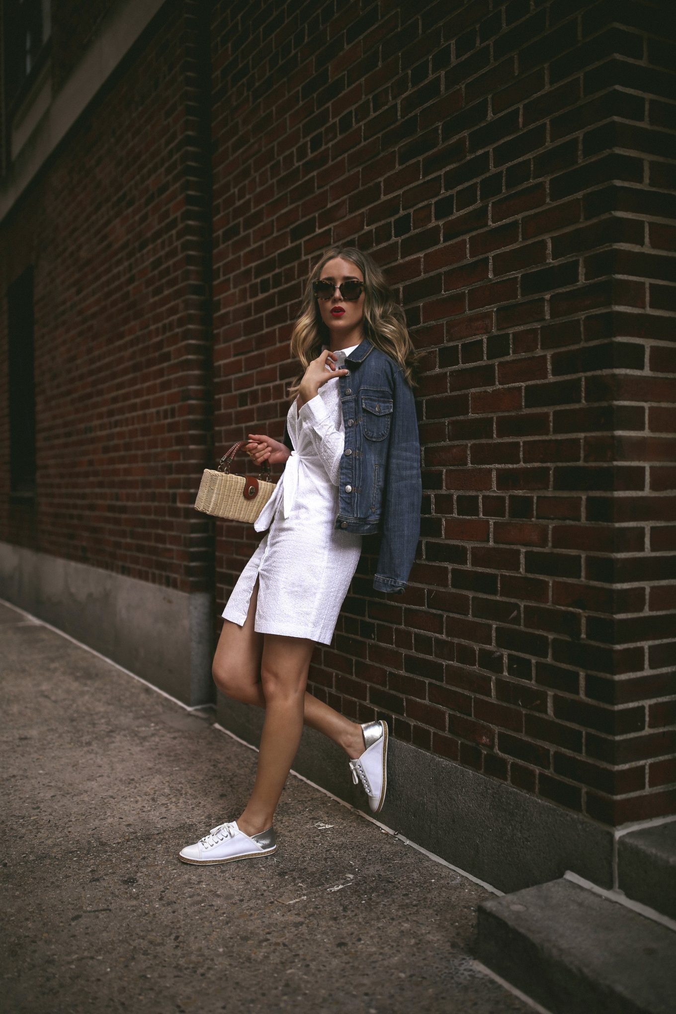 calvin klein tie front shirt dress