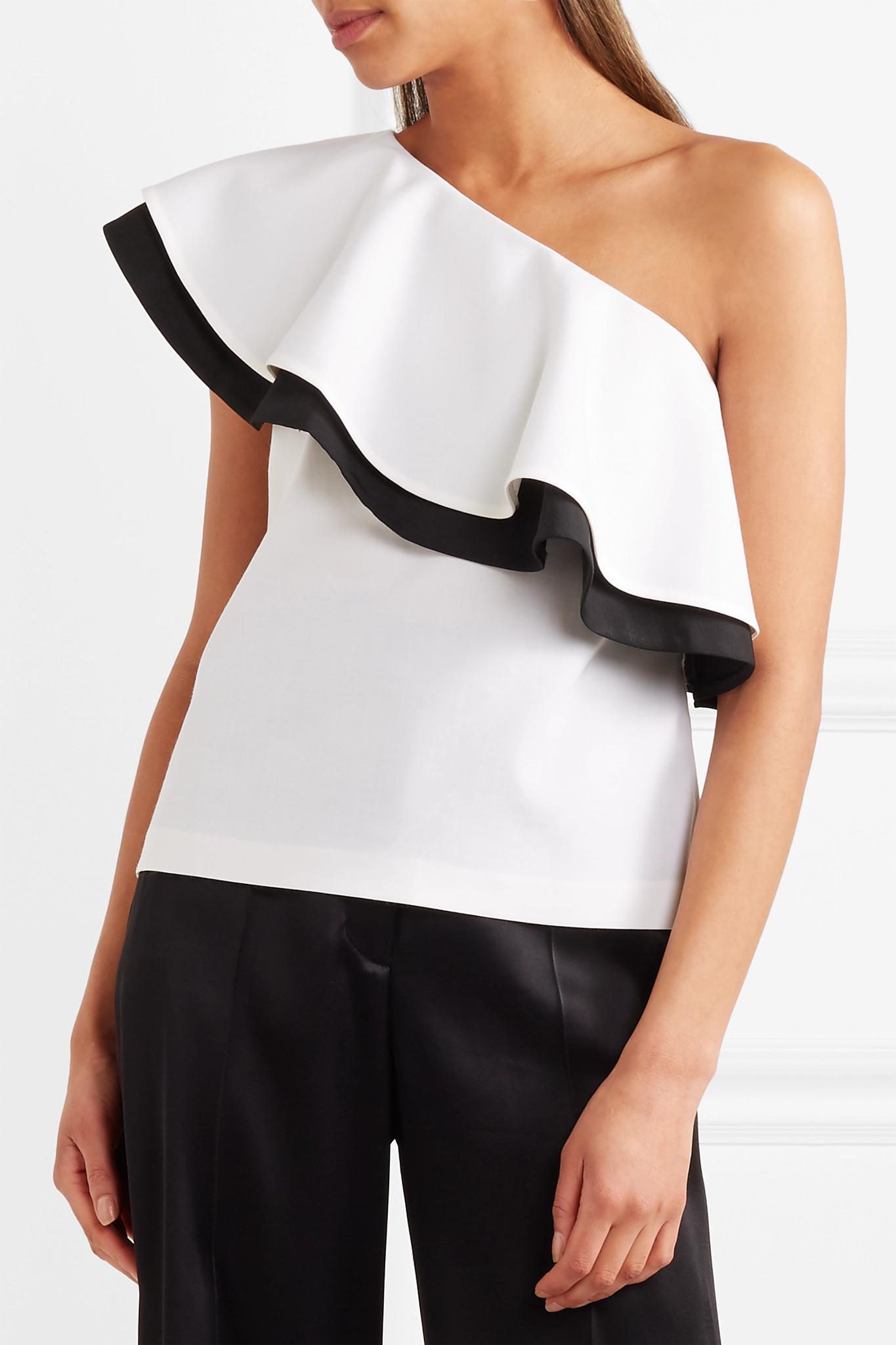 Rachel Zoe one-shoulder blouses