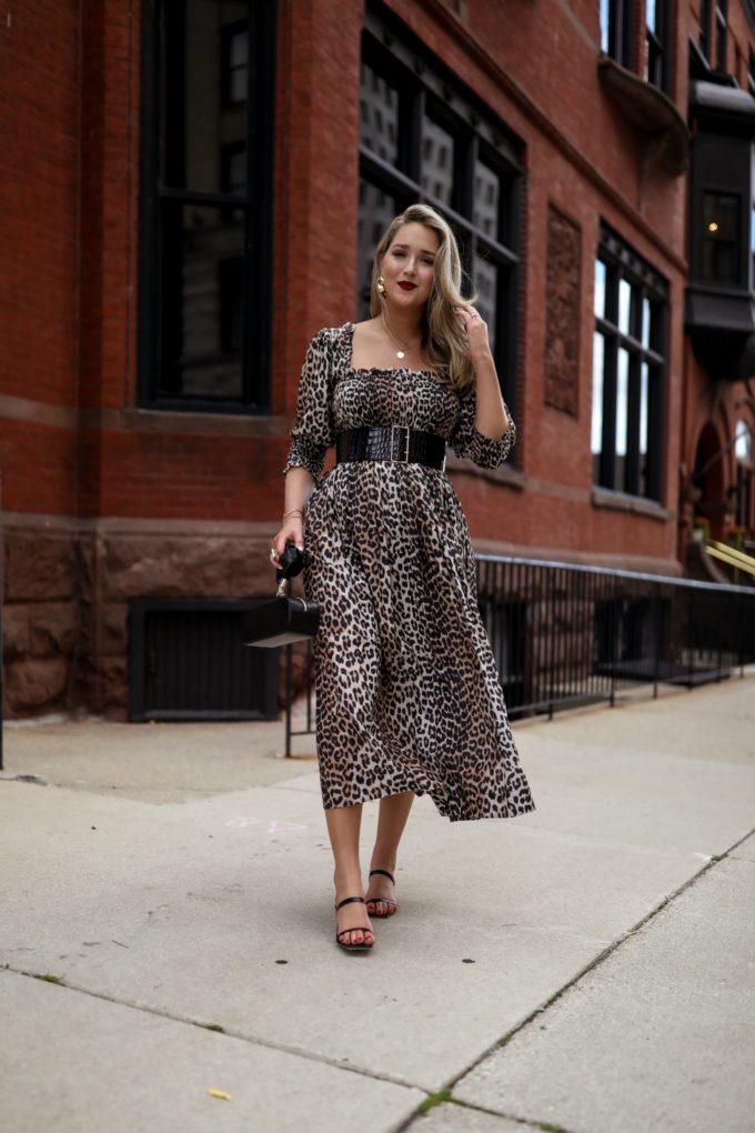 animal print dress