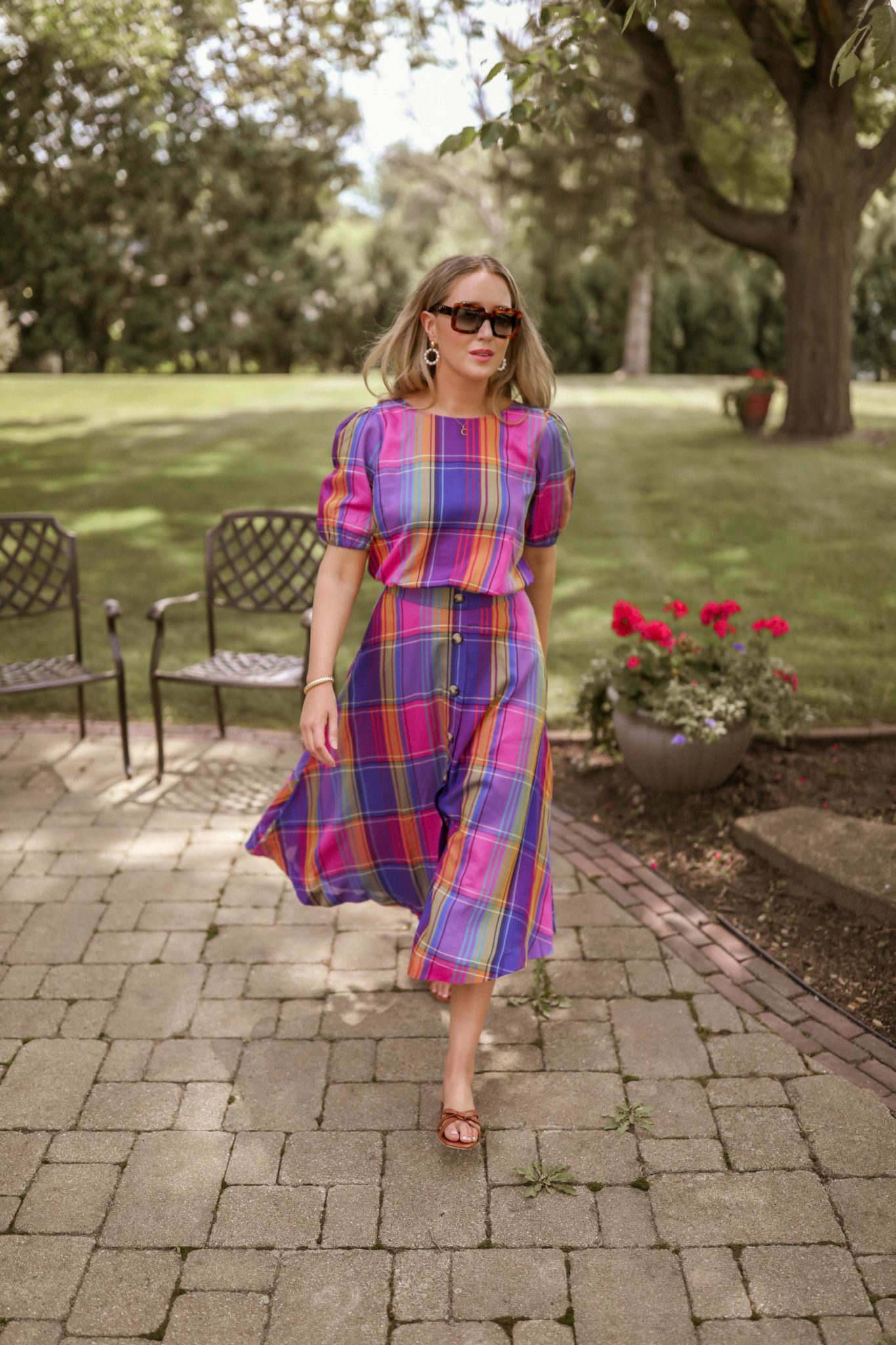 ann taylor madras dress