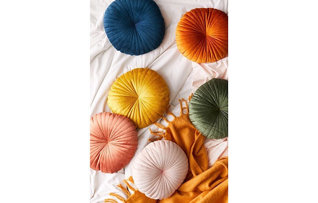 Round Velvet Pillows