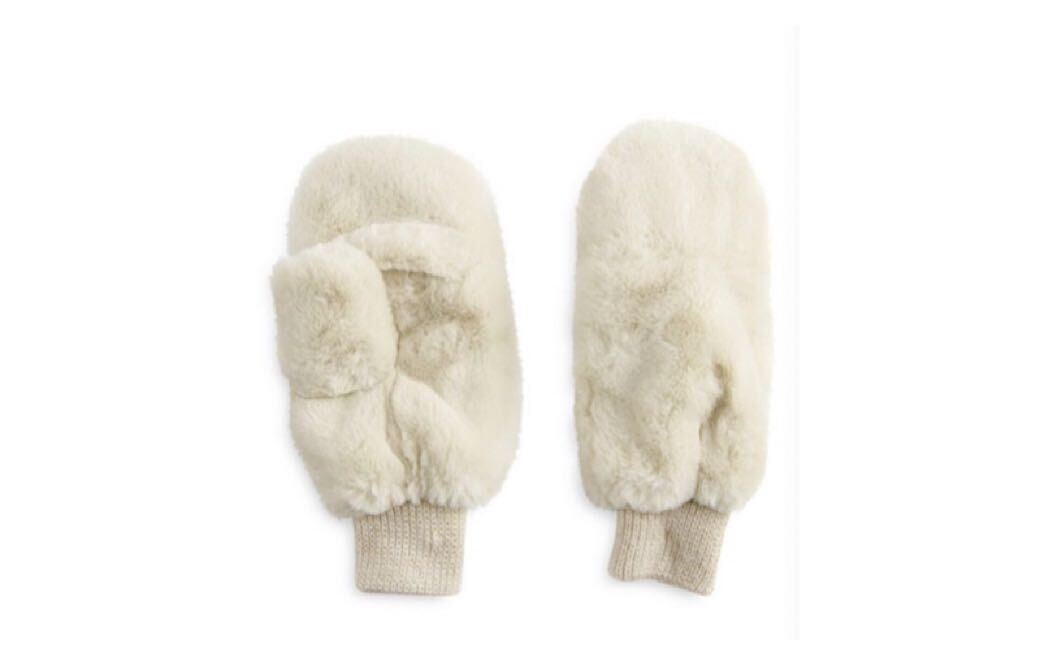 Convertible Faux Fur Mittens