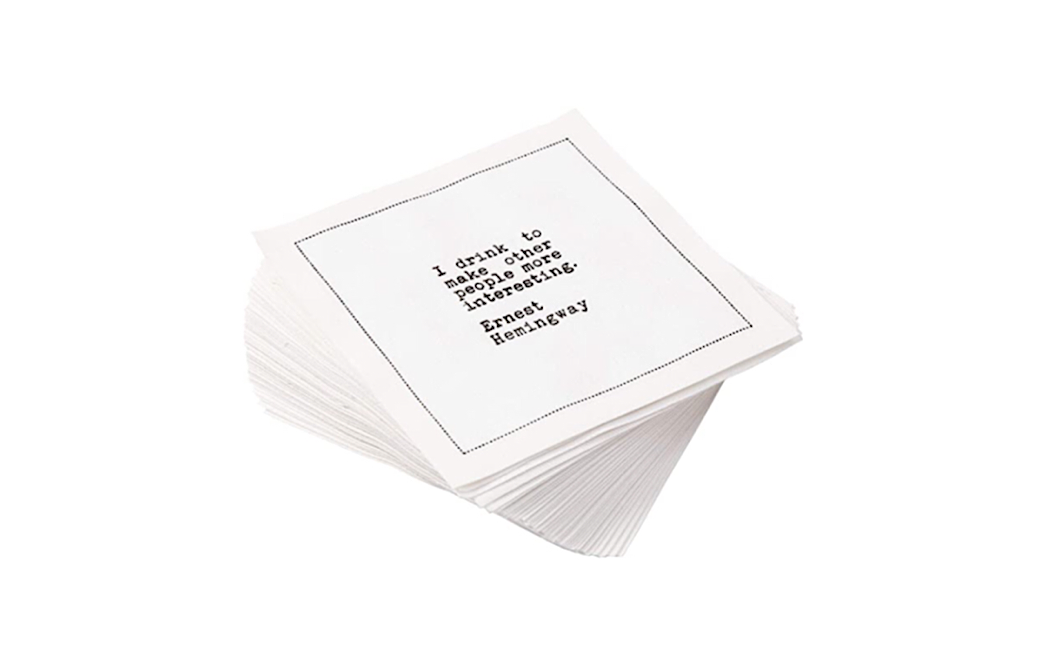 Drinking Quotes Cocktail Napkins